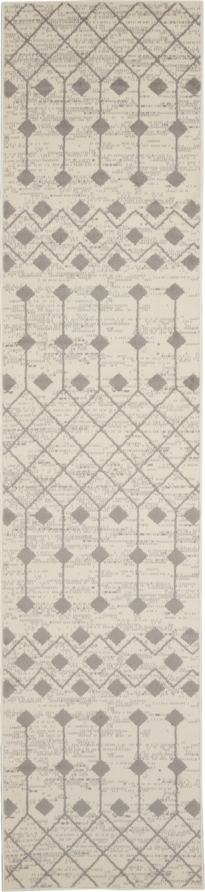 Nourison Home Grafix GRF37 Ivory Grey Transitional Power-loomed Rug