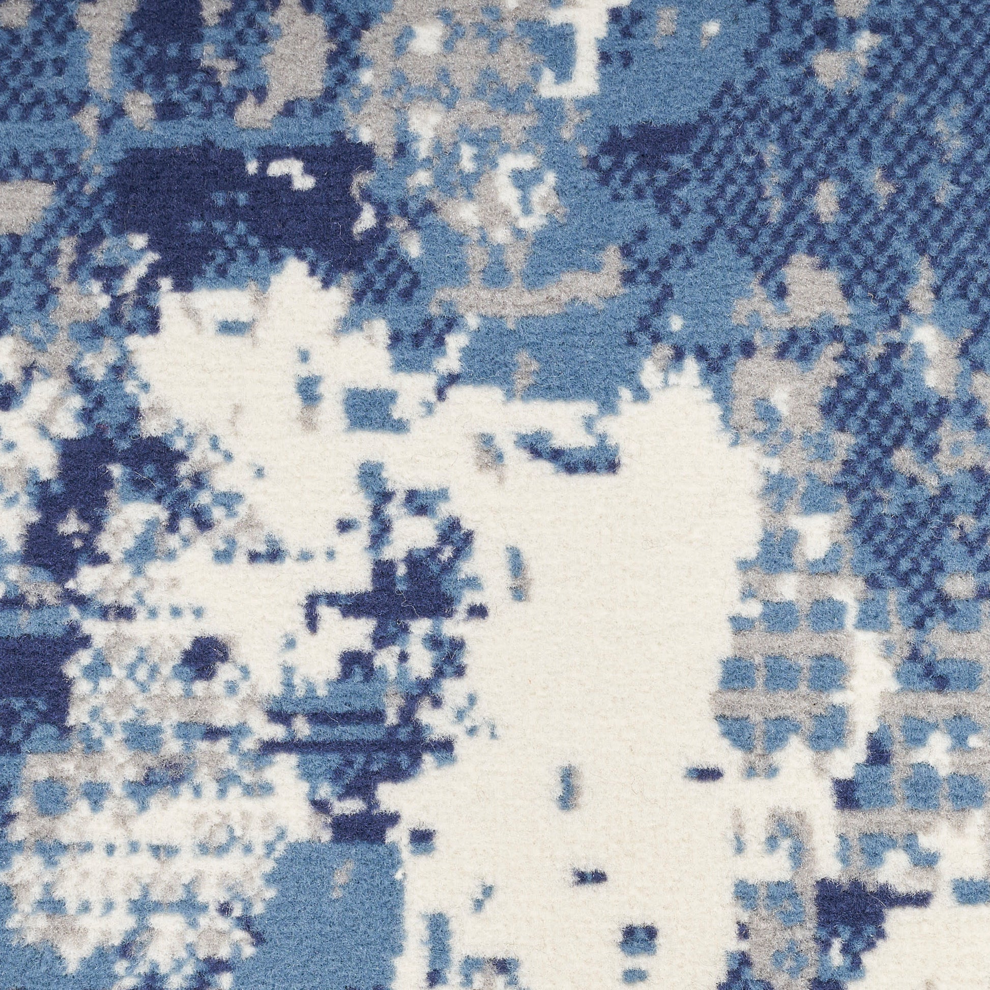 Nourison Home Grafix  Navy Blue  Contemporary