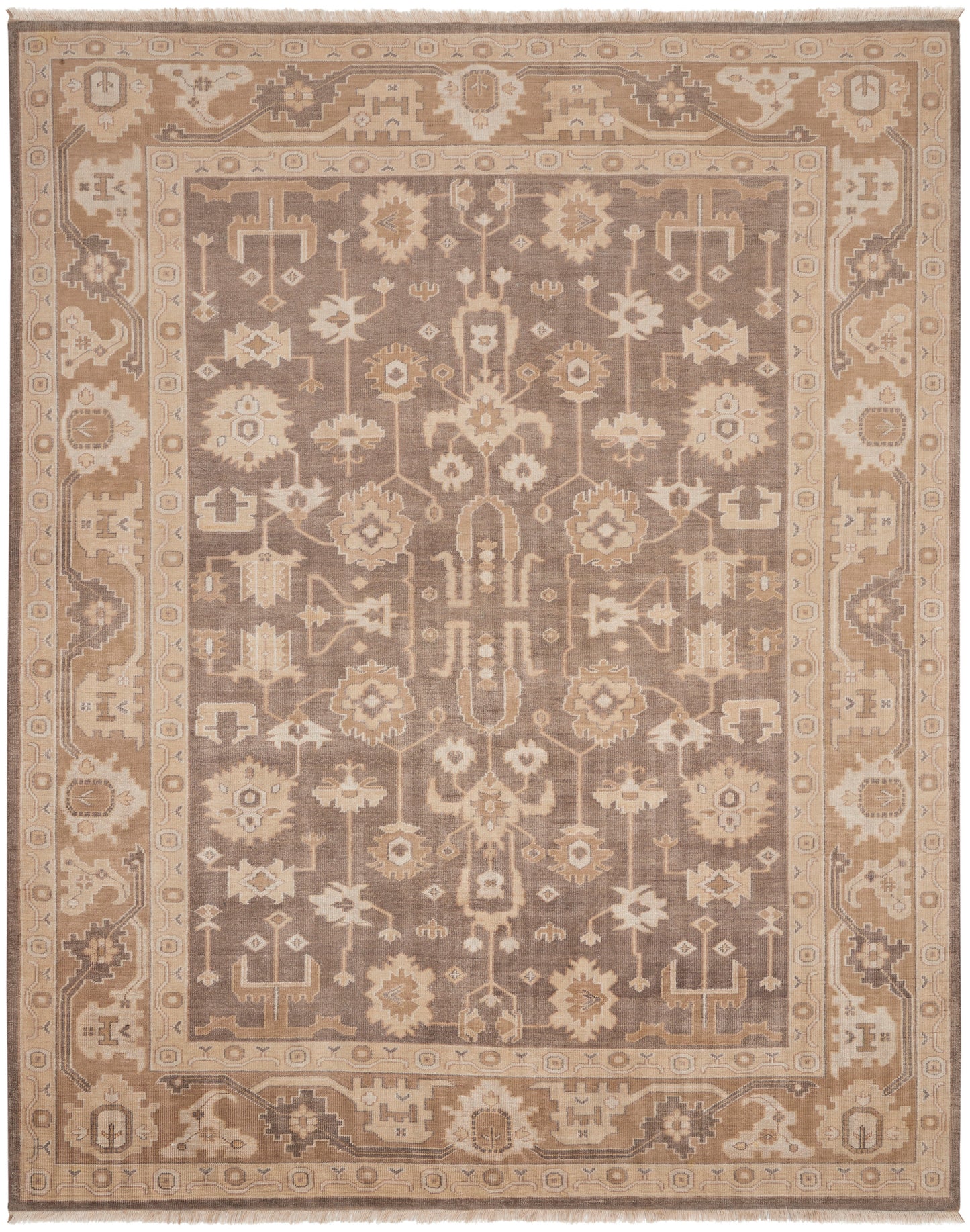 Nourison Home Aldora ALD06 Mocha Traditional Hand Knotted Rug