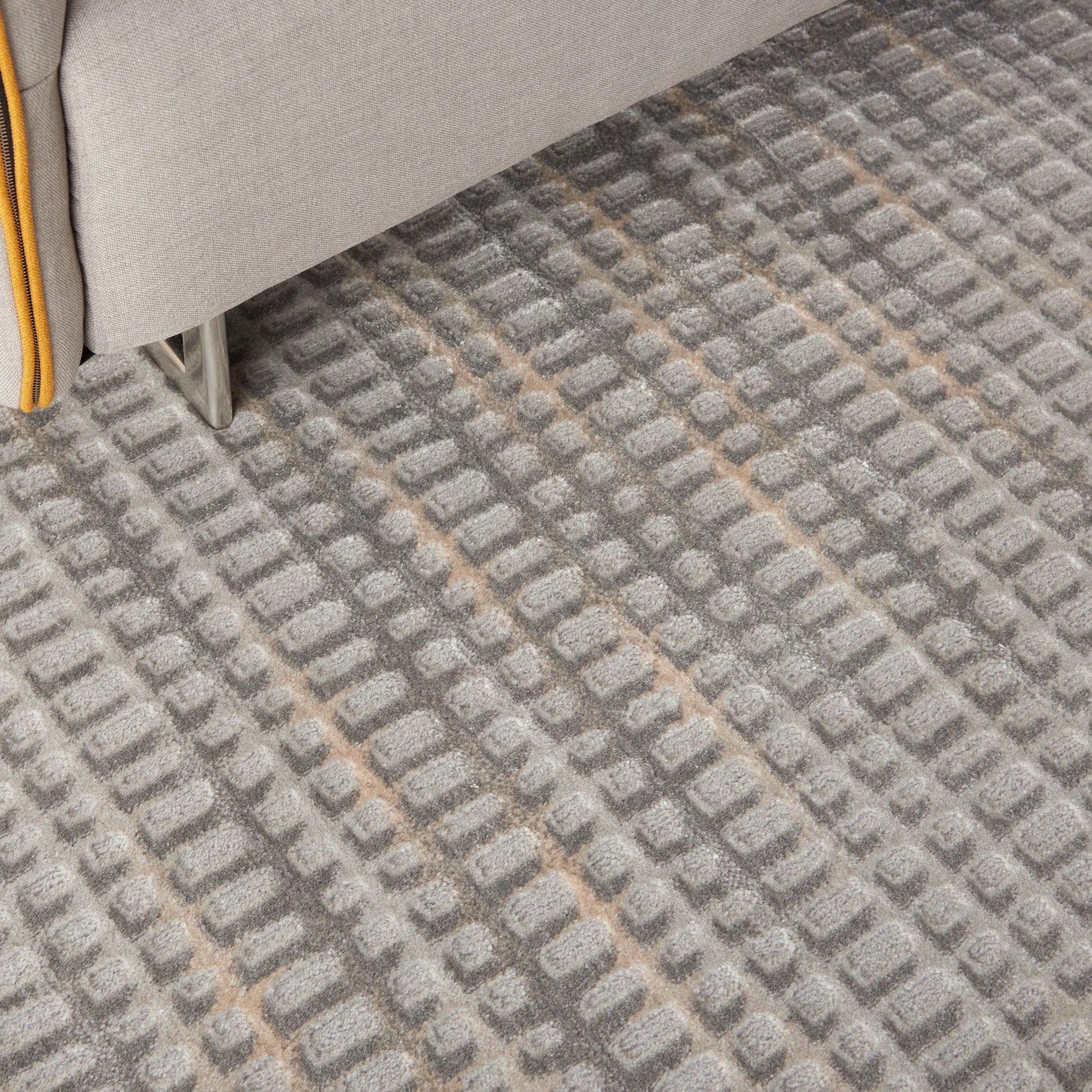 Nourison Home Solace  Grey Beige  Contemporary