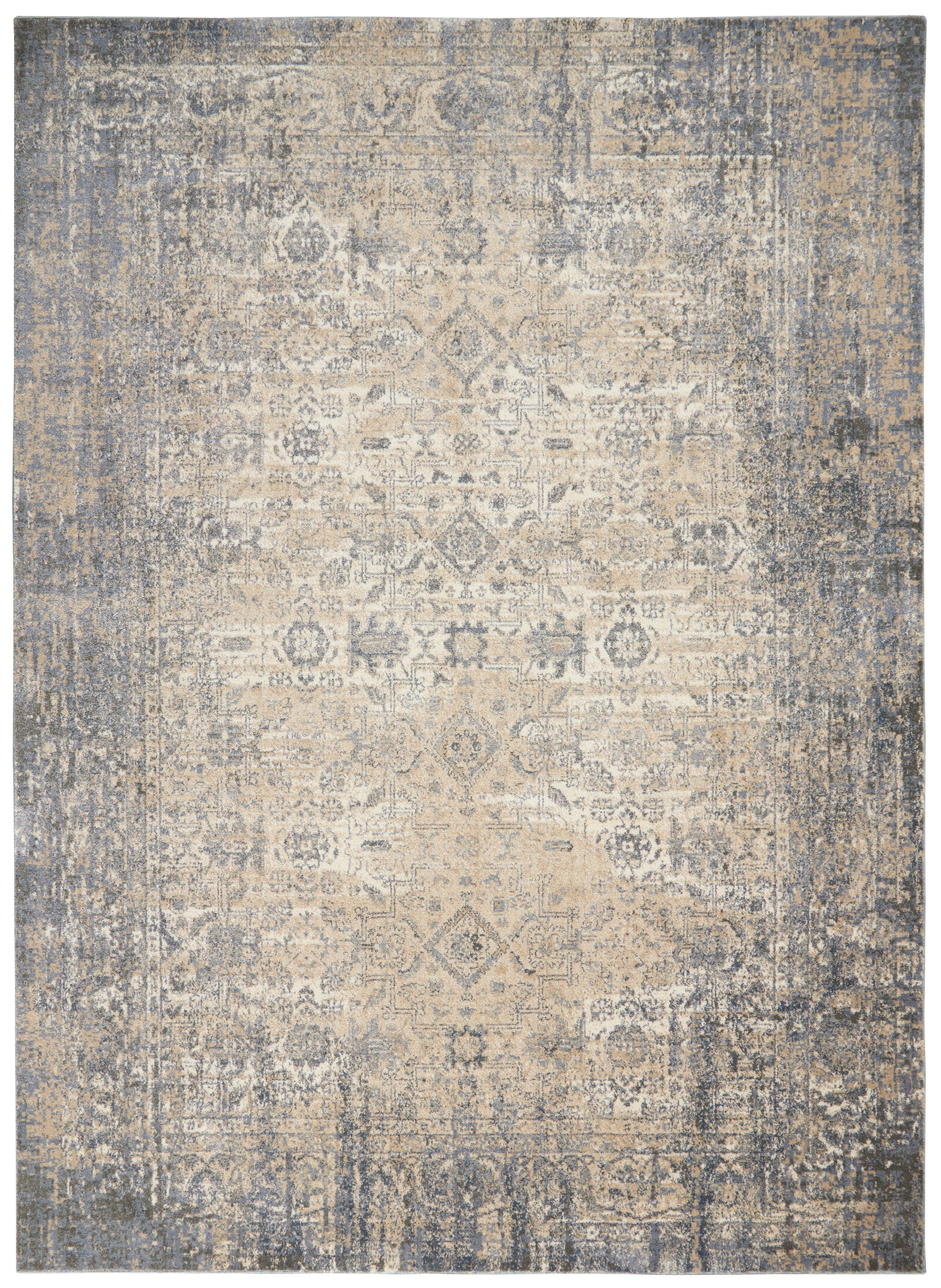 Nourison Home Moroccan Celebration  Ivory Slate  Traditional