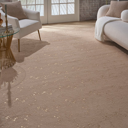 Nourison Home Cozy Shimmer  Beige Gold  Contemporary