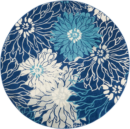 Nourison Home Passion PSN17 Navy Ivory Contemporary Power-loomed Rugs