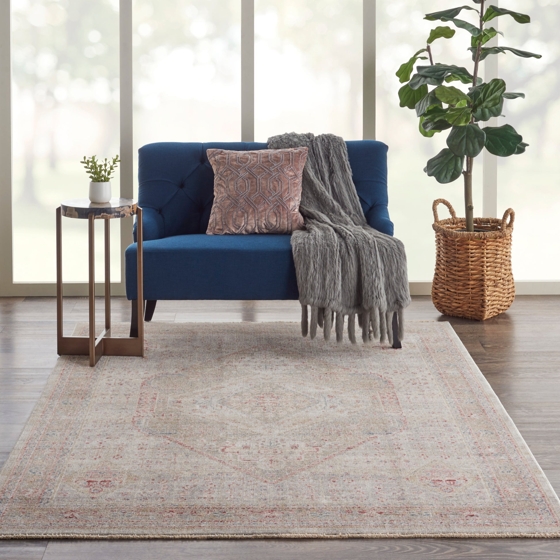 Nourison Home Homestead  Beige Grey  Traditional