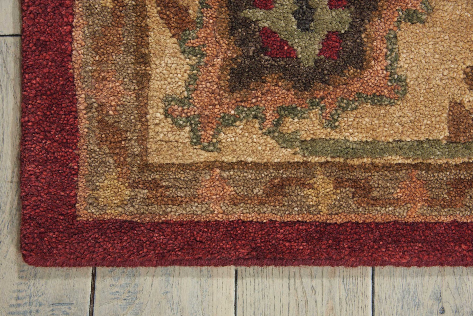 Nourison Home Tahoe  Red  Traditional