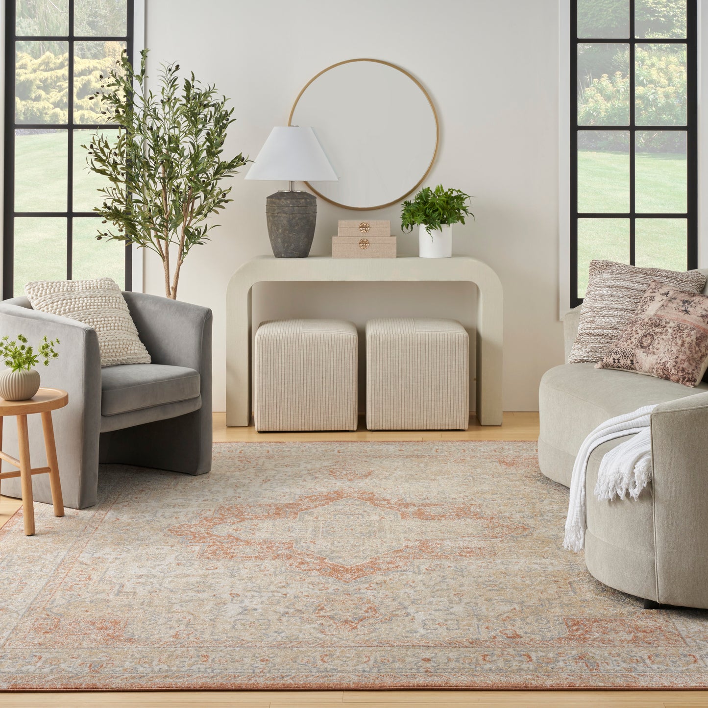 Nourison Home Nourison Essentials Persian  Beige Rust  Traditional