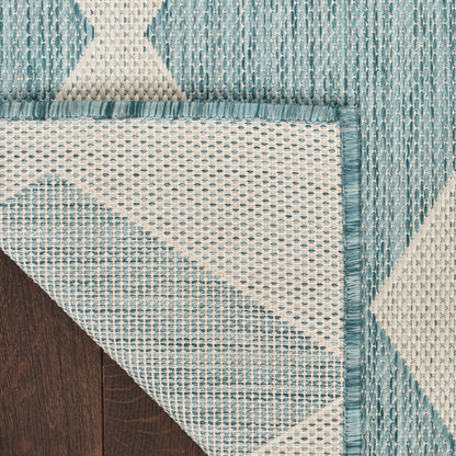 Nourison Home Positano  Aqua  Contemporary
