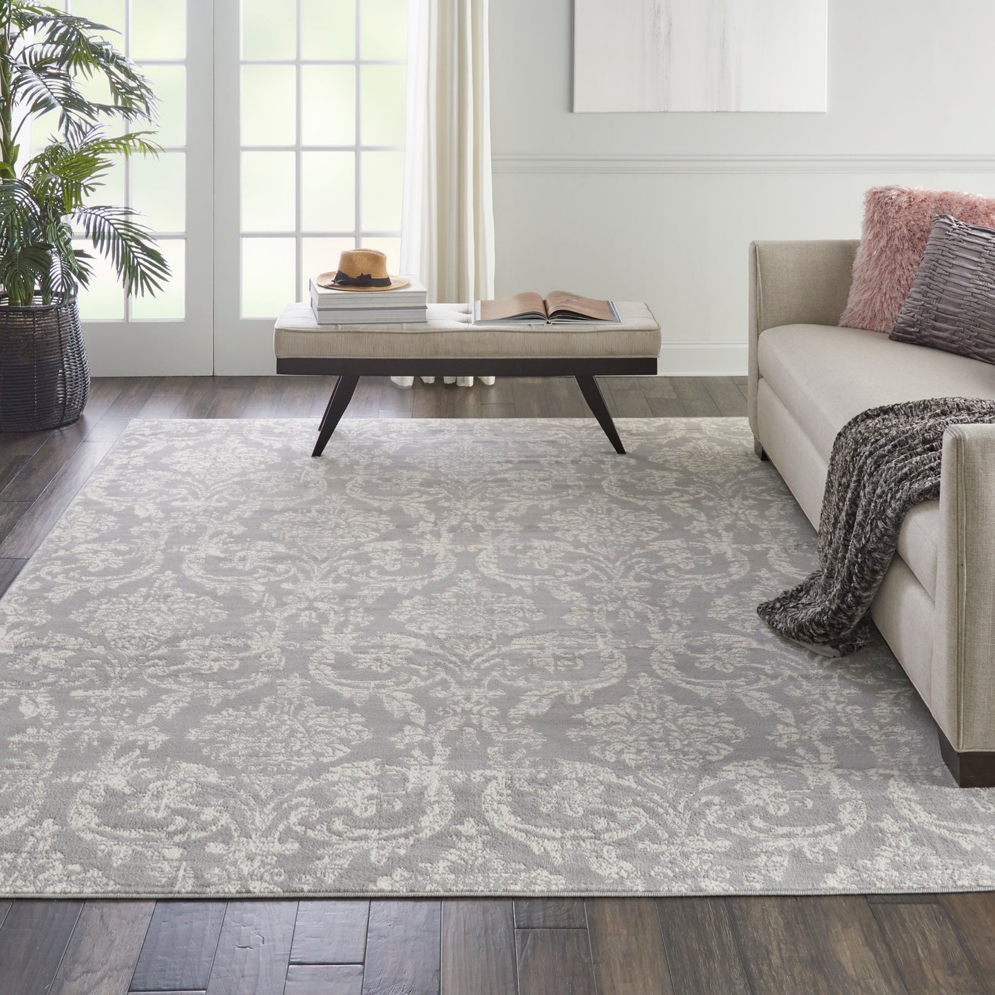 Nourison Home Jubilant  Grey  Transitional