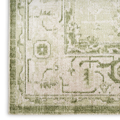 Nourison Home Astra Machine Washable  Ivory Green  Traditional