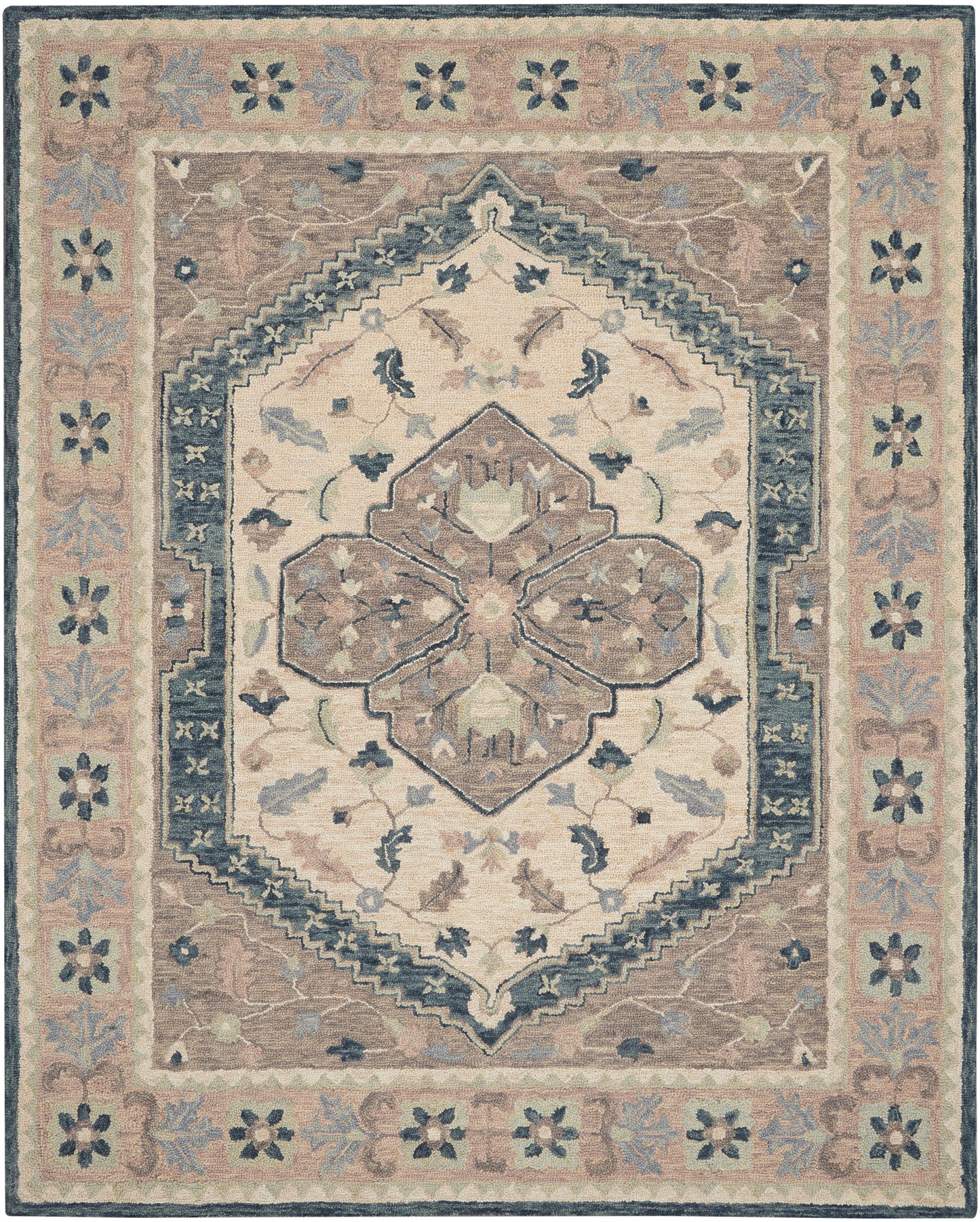 Nourison Home Bahari  Grey  Traditional