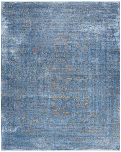 Nourison Home Luxurious LRS01 Blue Traditional Loom-woven Rug