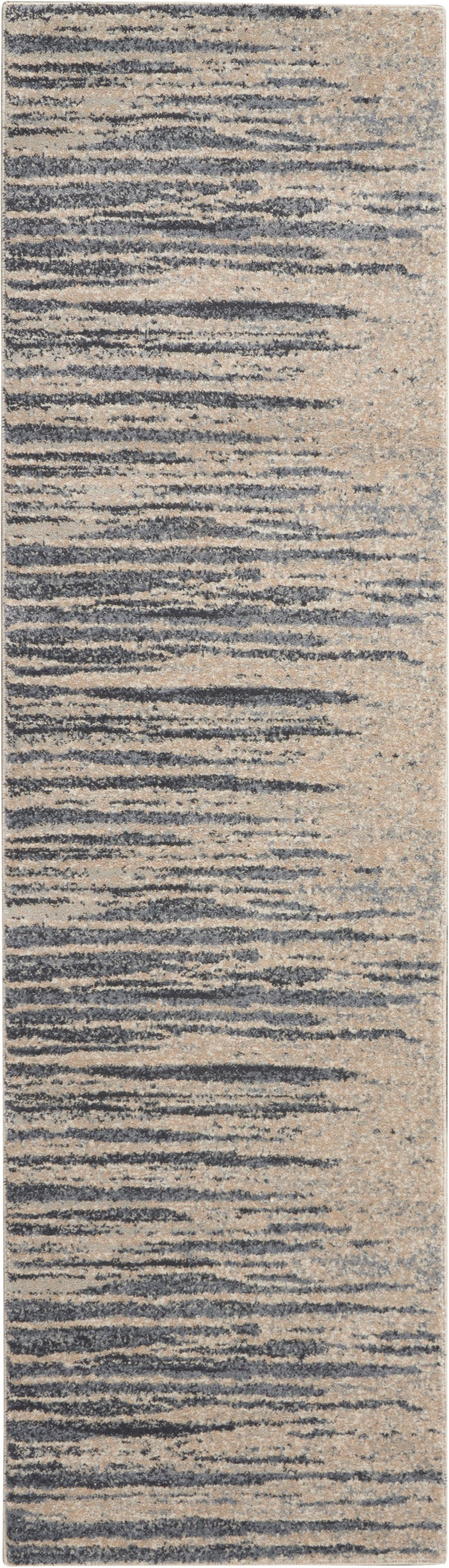 Nourison Home Moroccan Celebration KI387 Blue Beige Contemporary Power-loomed Rug