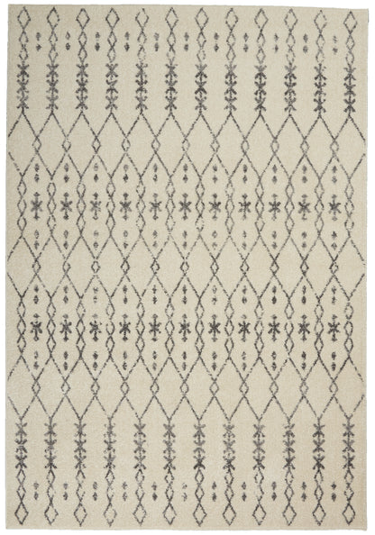 Nourison Home Passion PSN40 Ivory Grey Transitional Power-loomed Rugs