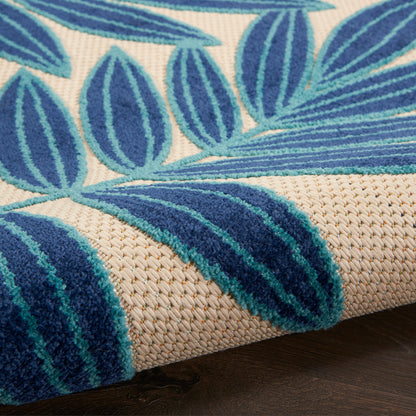 Nourison Home Aloha  Navy  Contemporary