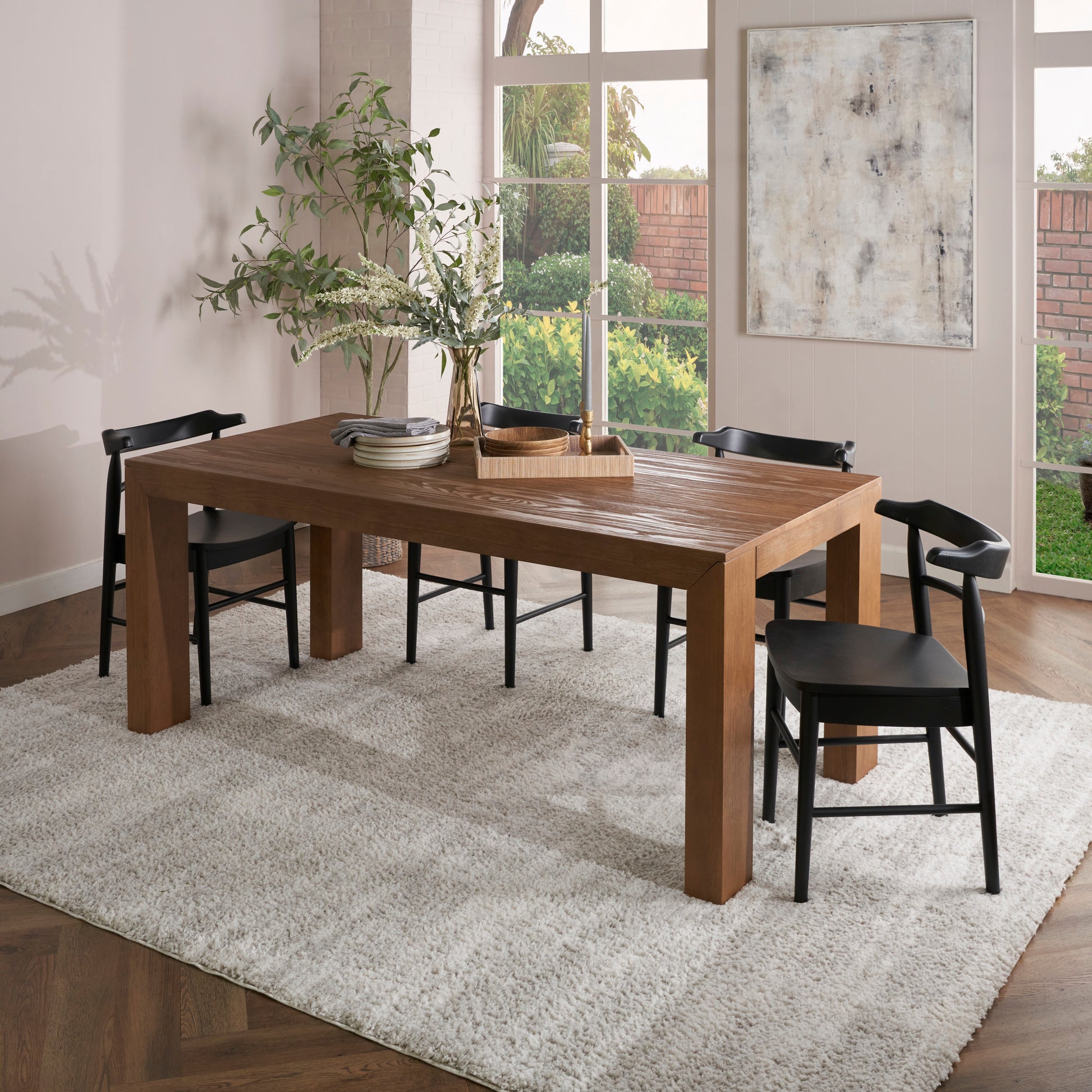 Nourison Home Modern Shag  Ivory Beige  Contemporary