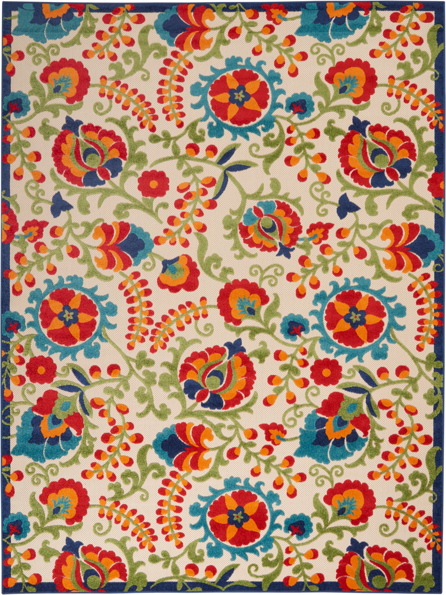 Nourison Home Aloha ALH17 Multicolor Contemporary Power-loomed Rugs