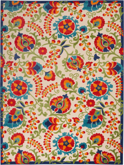 Nourison Home Aloha ALH17 Multicolor Contemporary Power-loomed Rugs