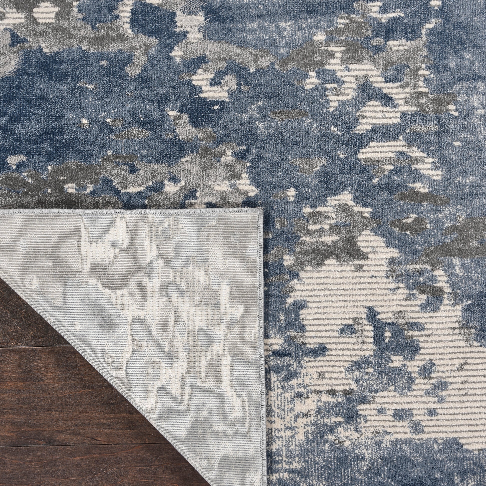 Nourison Home Rustic Textures  Grey Blue  Contemporary