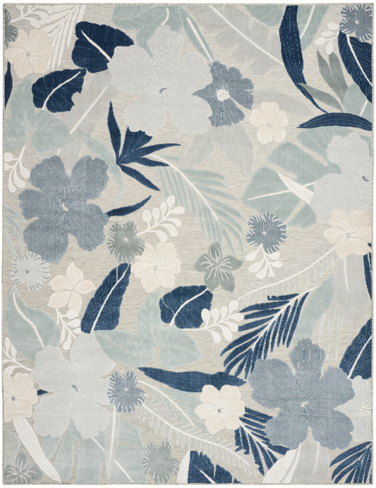 Nourison Home Suncoast  Grey Navy  Contemporary