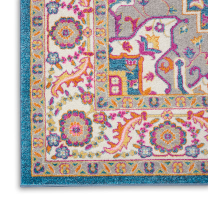 Nourison Home Passion  Teal Multicolor  Transitional