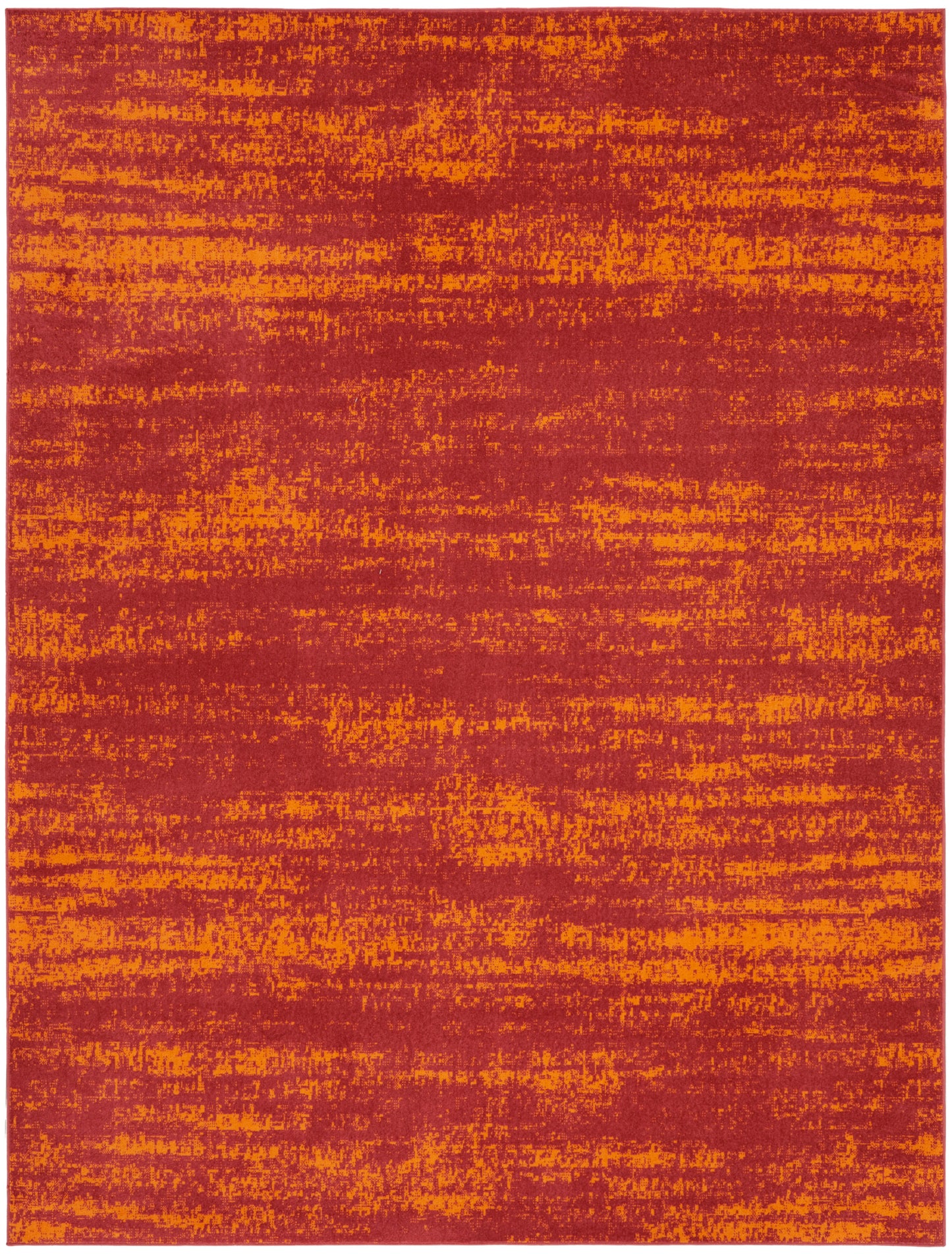 Nourison Home Nourison Essentials NRE03 Red Contemporary Power-loomed Rug