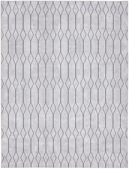 Nourison Home New Concept Washables  Ivory Grey  Contemporary
