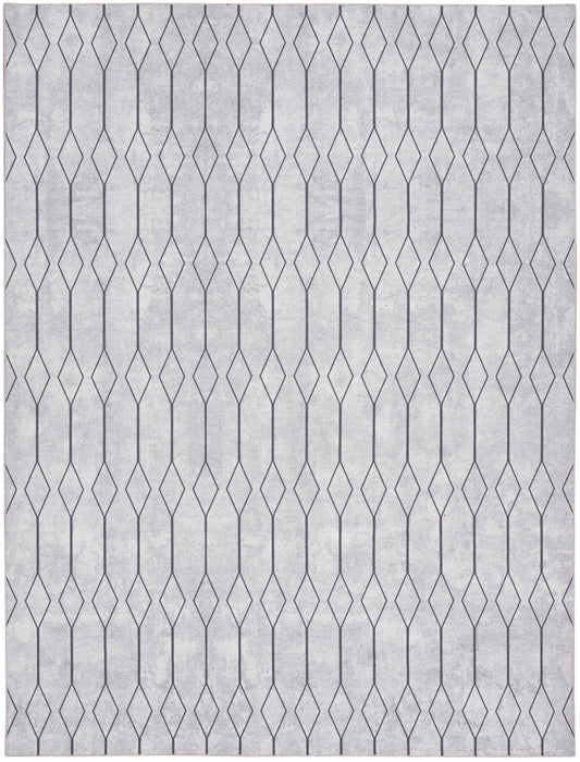 Nourison Home New Concept Washables  Ivory Grey  Contemporary