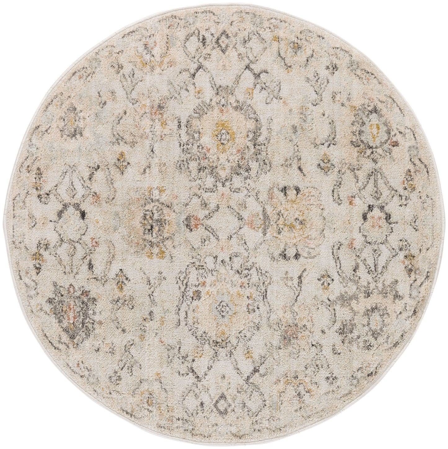 Nourison Home Oushak Home OUS01 Grey Traditional Loom-woven Rug