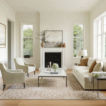 Nourison Home Jubilant  Taupe  Transitional