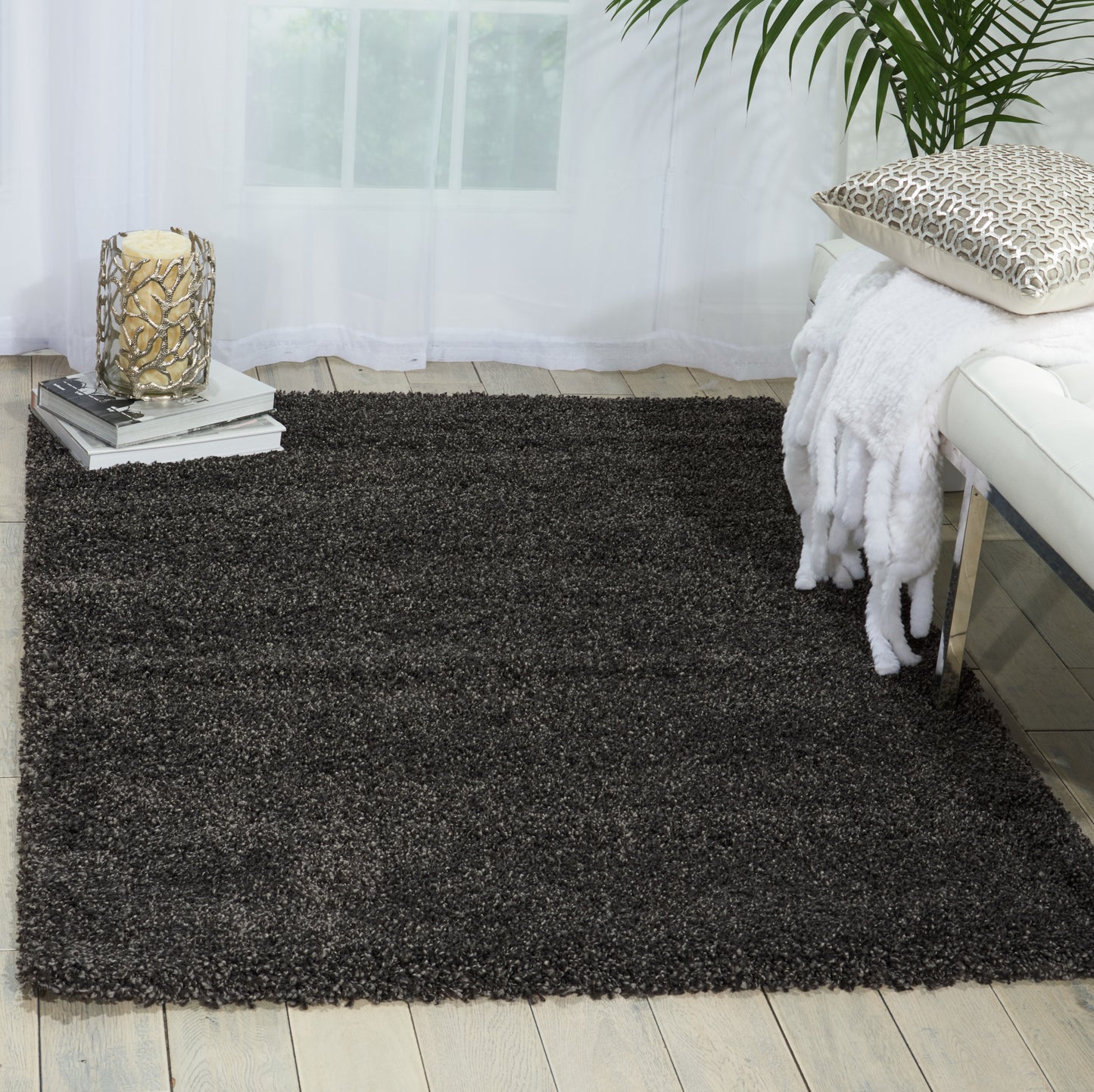 Nourison Home Amore  Dark Grey  Contemporary