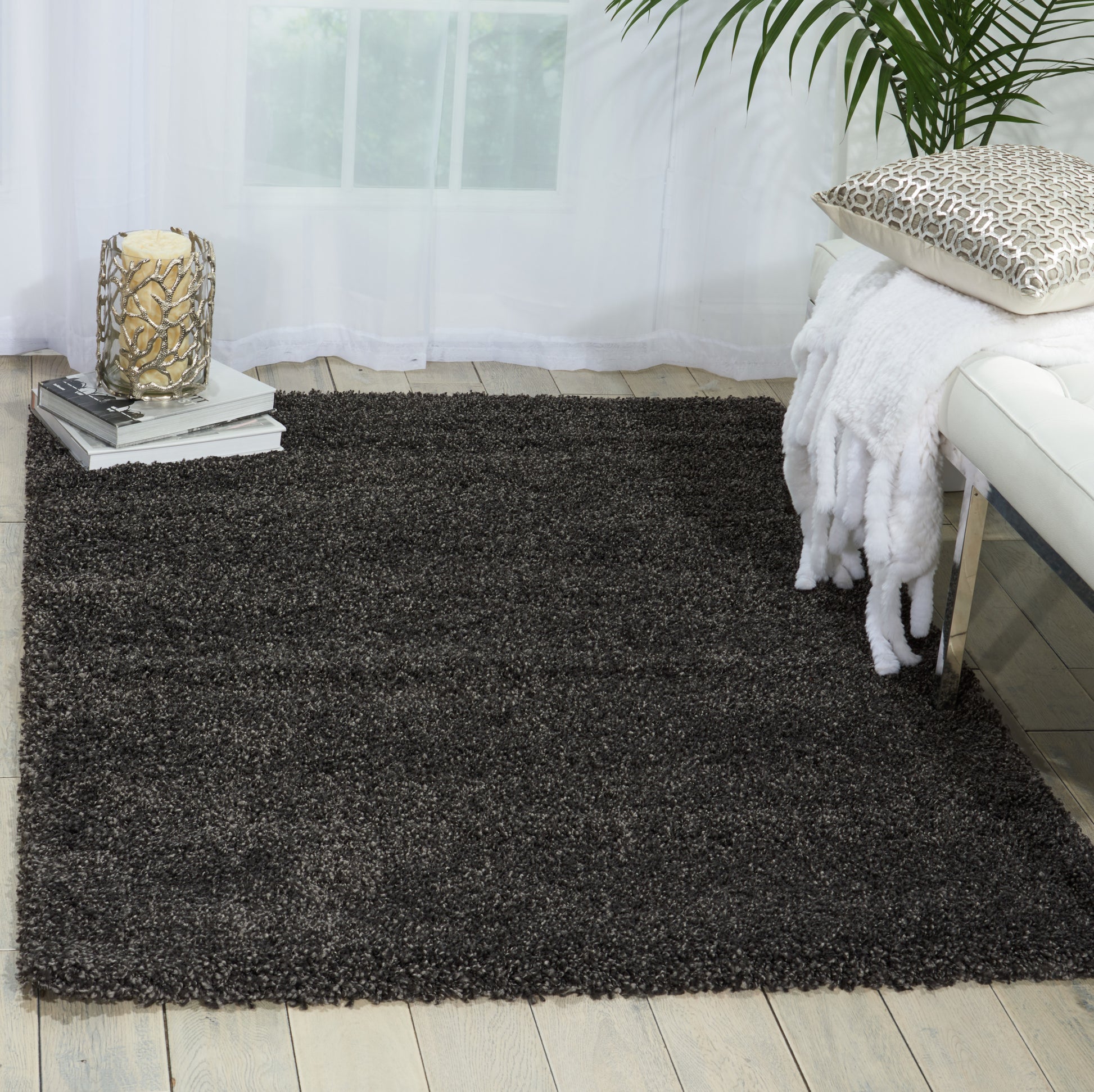 Nourison Home Amore  Dark Grey  Contemporary