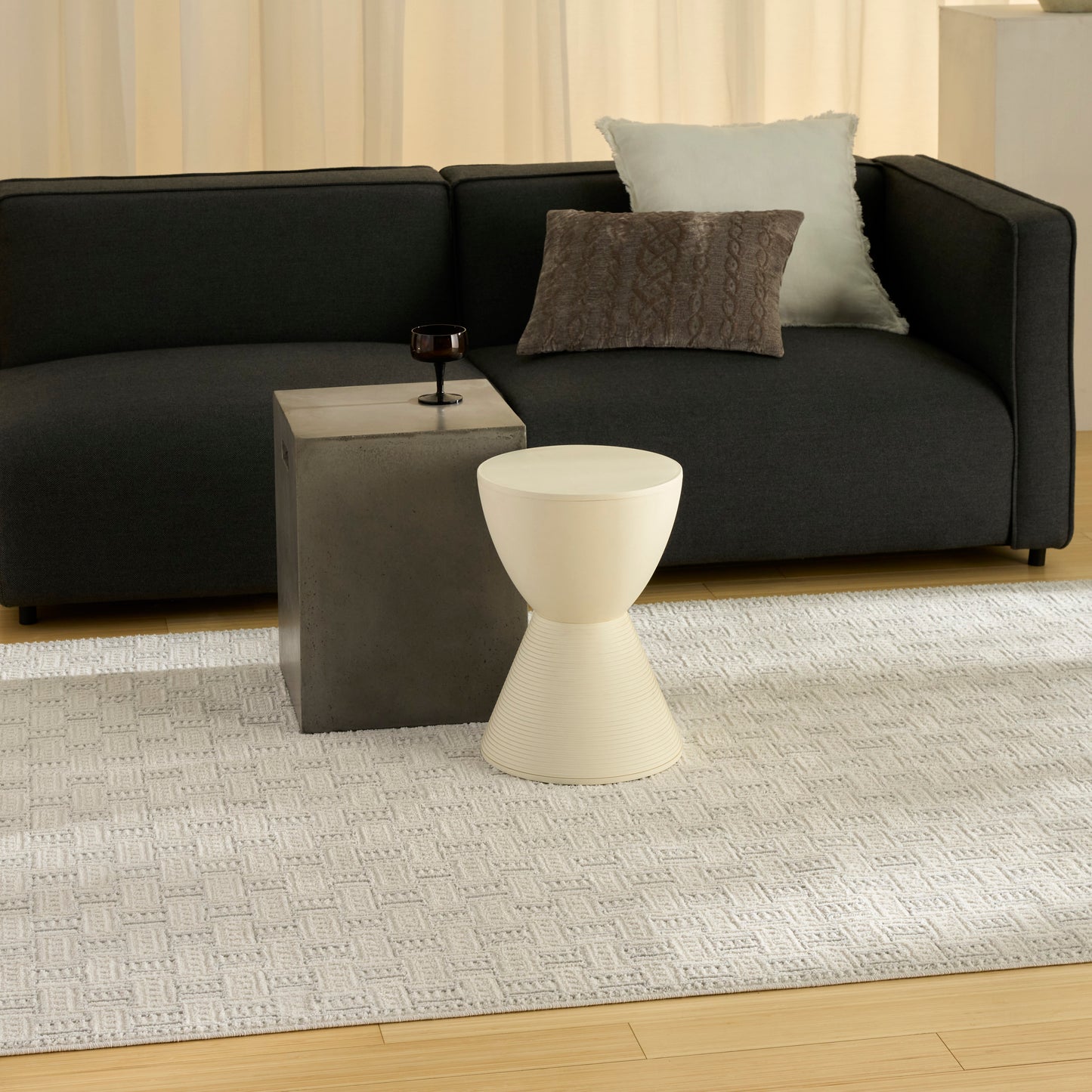 Nourison Home Nordic  Ivory Grey  Contemporary