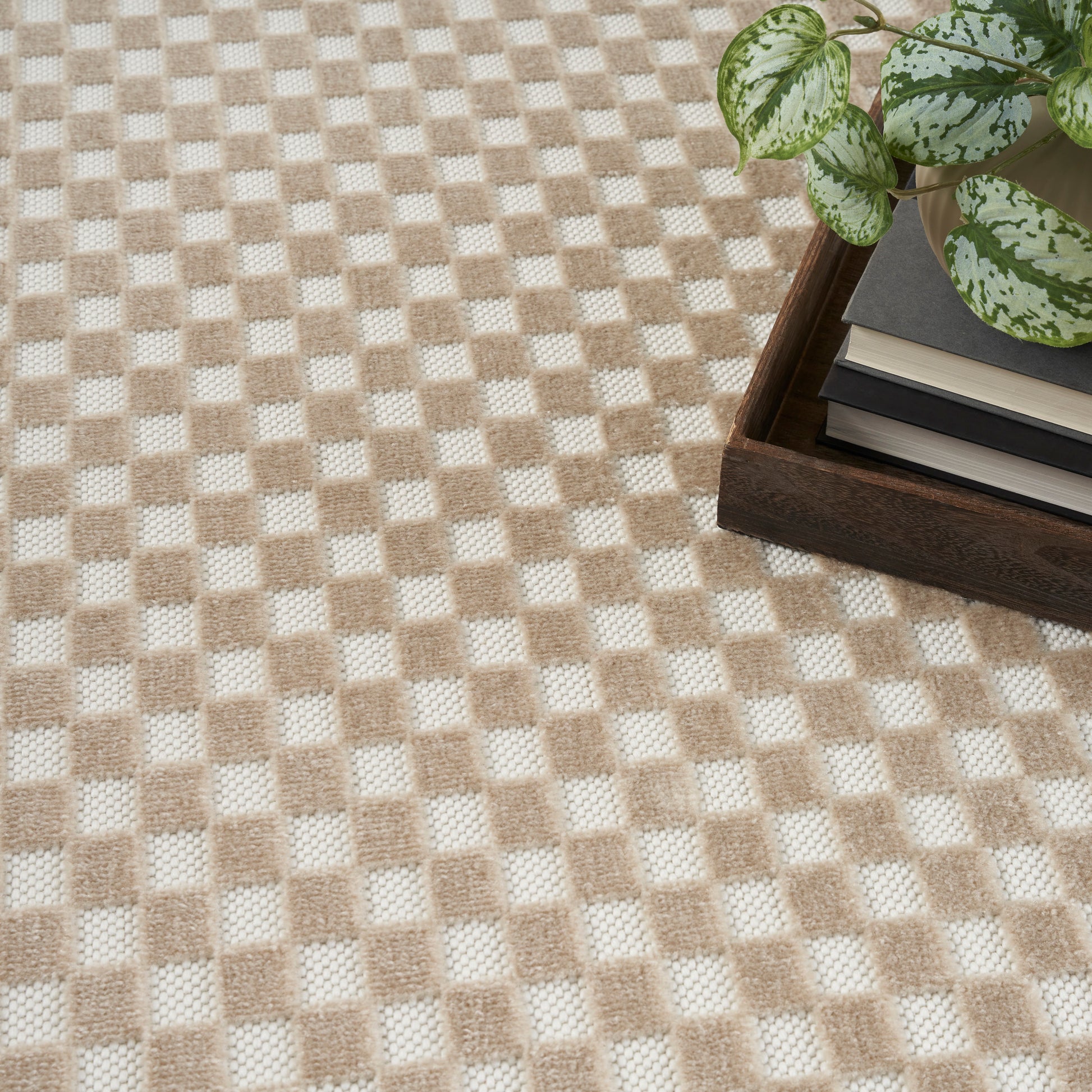 Nourison Home Care Free  Beige  Contemporary
