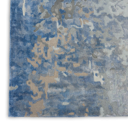 Nourison Home Prismatic  Denim  Contemporary