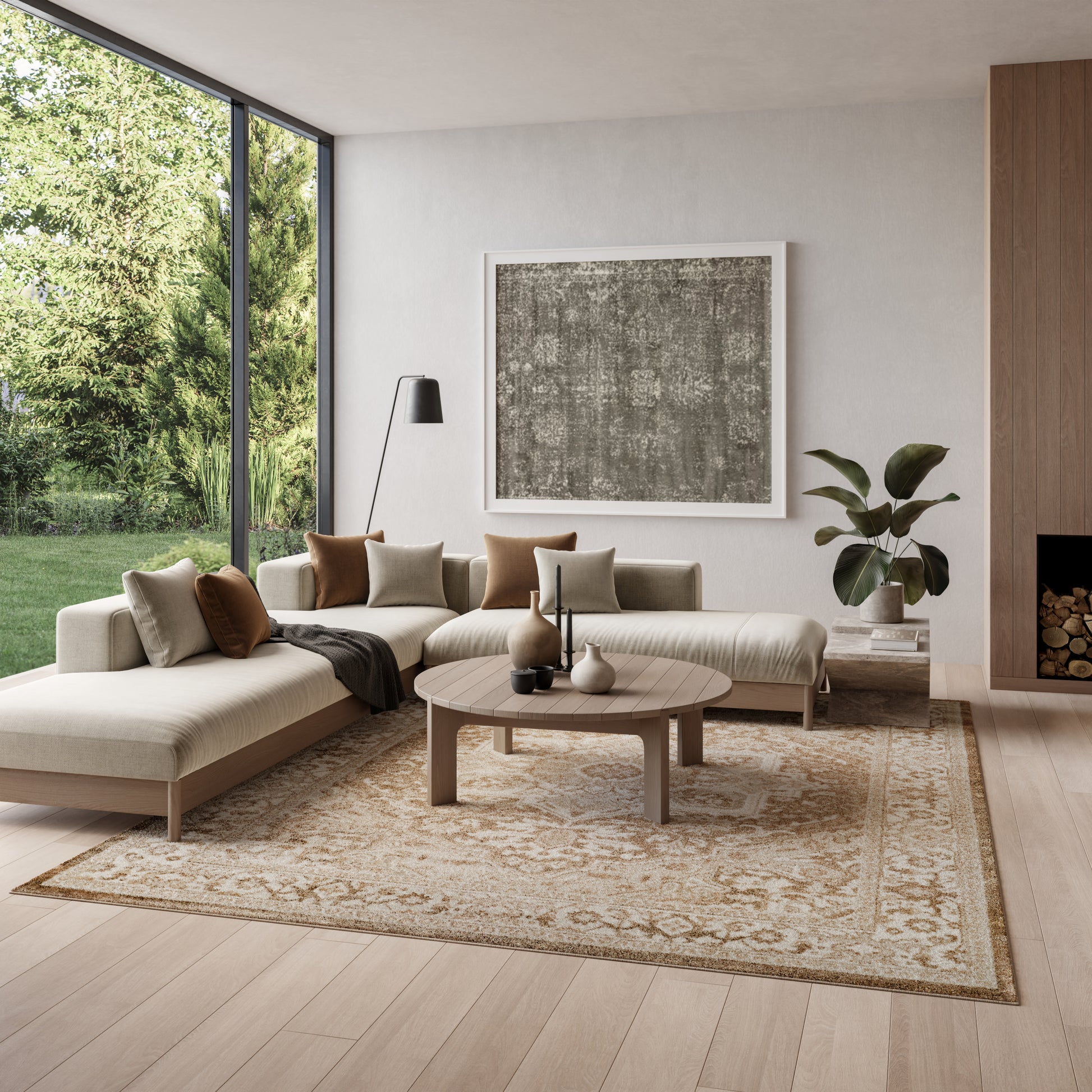 Nourison Home Dekor  Taupe Ivory  Traditional