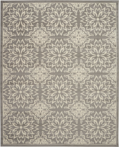 Nourison Home Jubilant JUB06 Ivory Grey Transitional Power-loomed Rug