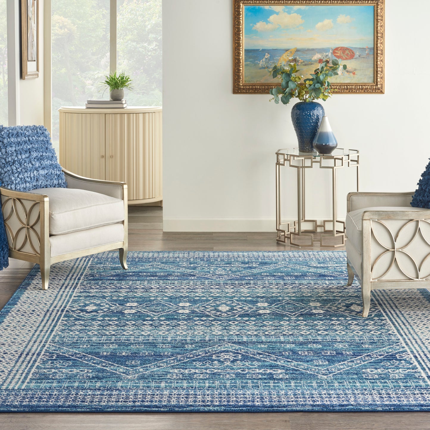 Nourison Home Passion  Navy Blue  Transitional