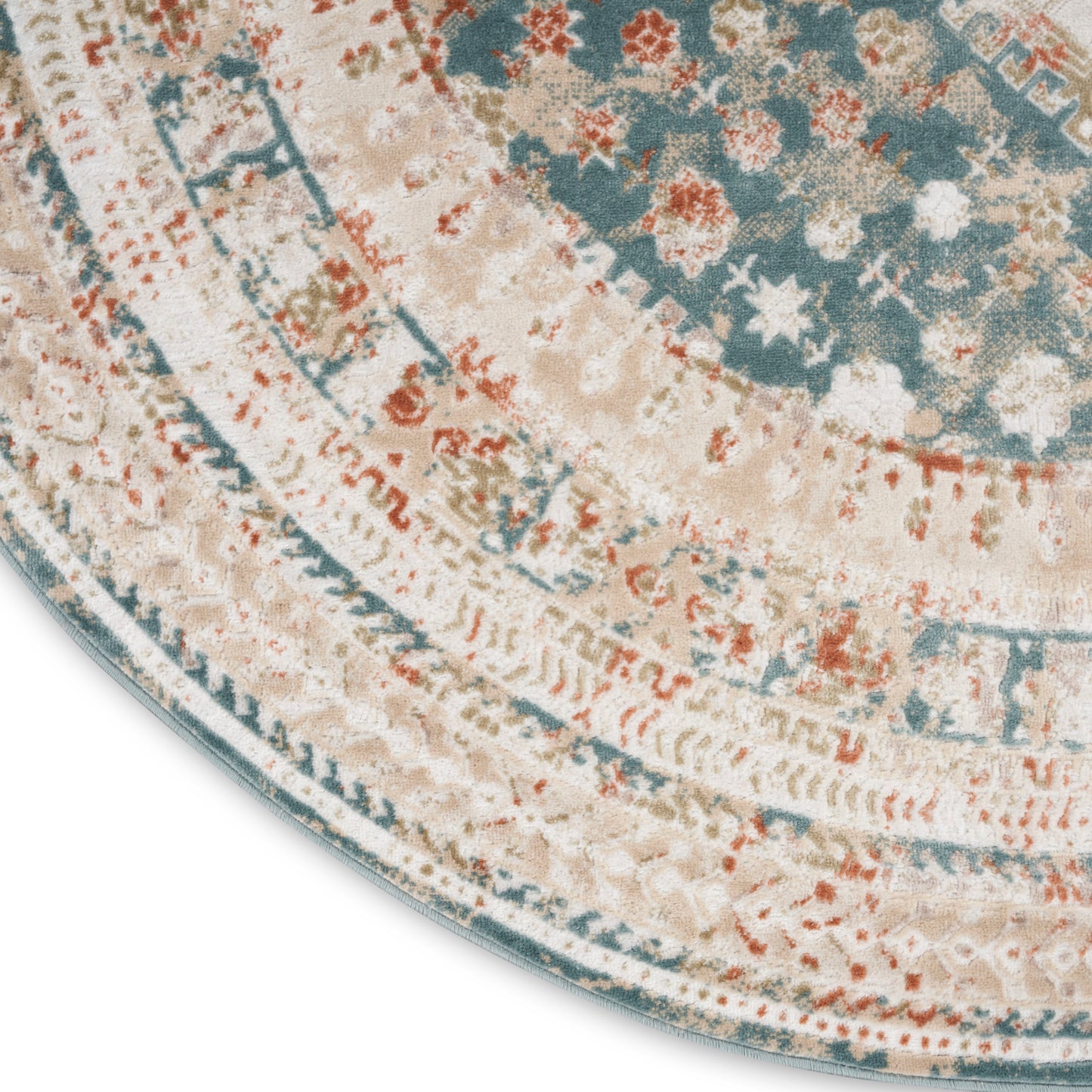 Nourison Home Thalia  Green Ivory  Transitional