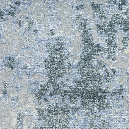 Nourison Home Silk Shadows  Blue Sky  Contemporary