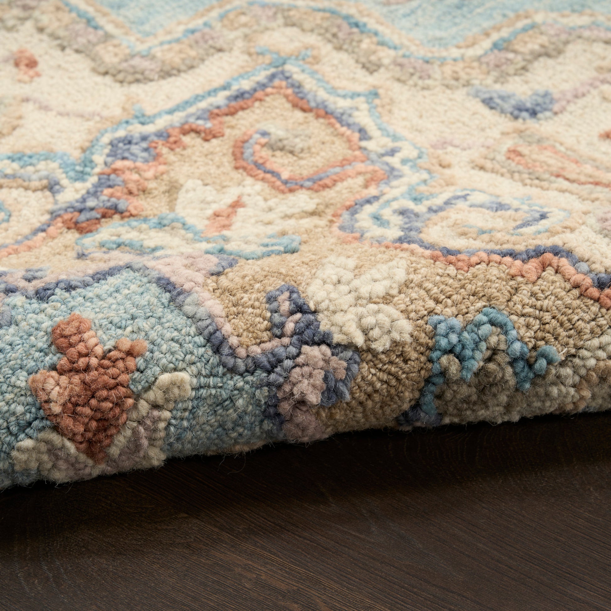 Nourison Home Maison  Light Blue Ivory  Traditional