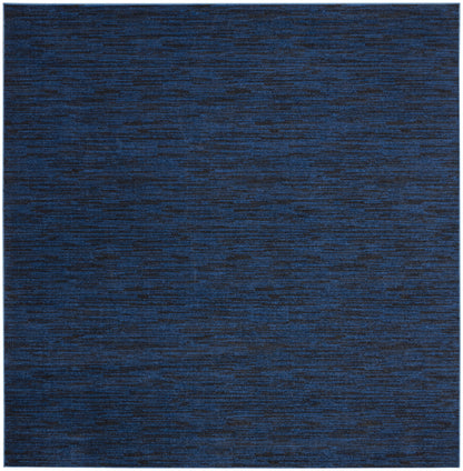 Nourison Home Nourison Essentials NRE01 Midnight Blue Contemporary Power-loomed Rug