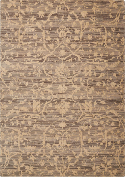 Nourison Home Silk Elements SKE22 Taupe Traditional Loomed Rug