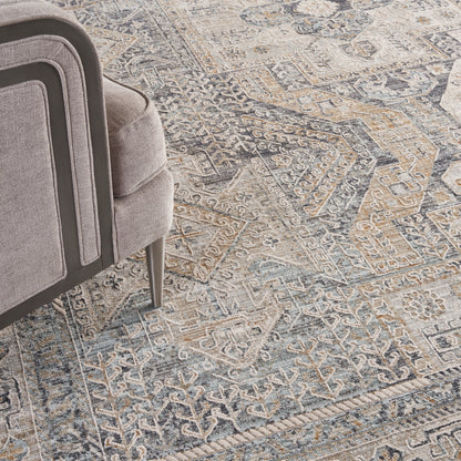 Nourison Home Lynx  Ivory Charcoal  Transitional