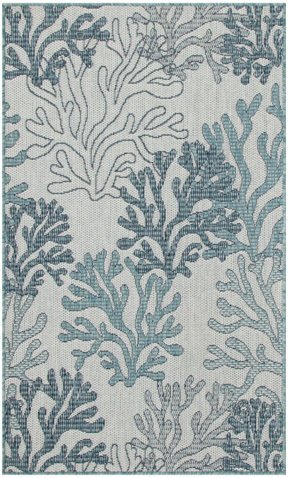 Nourison Home Garden Oasis GOA05 Blue Contemporary Power-loomed Rug