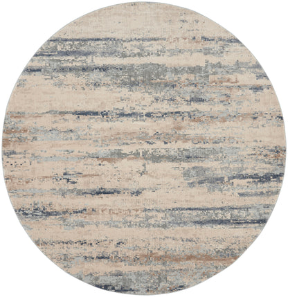 Nourison Home Rustic Textures RUS04 Beige Grey Contemporary Power-loomed Rugs