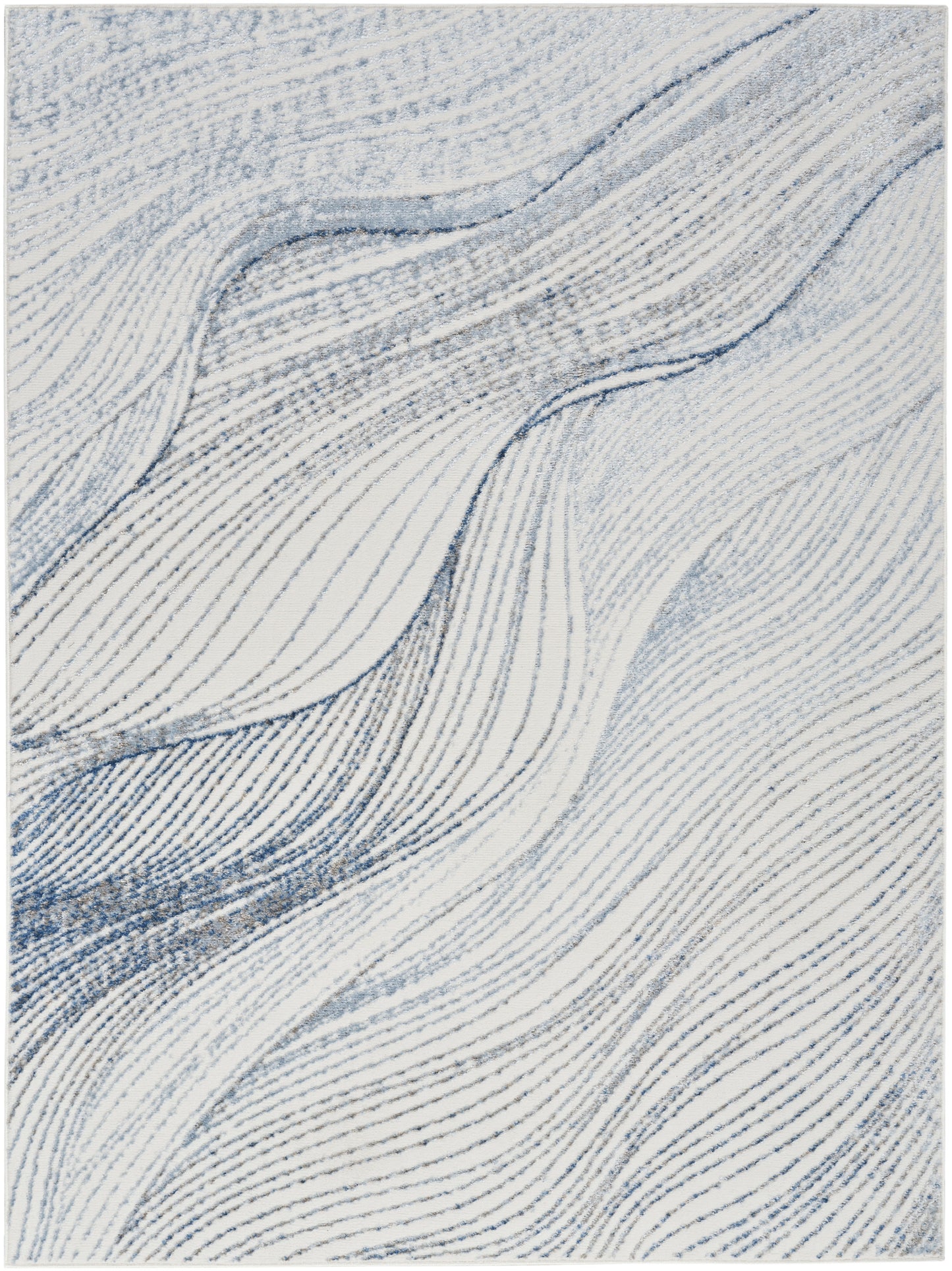 Nourison Home Fascination  Ivory Blue  Contemporary