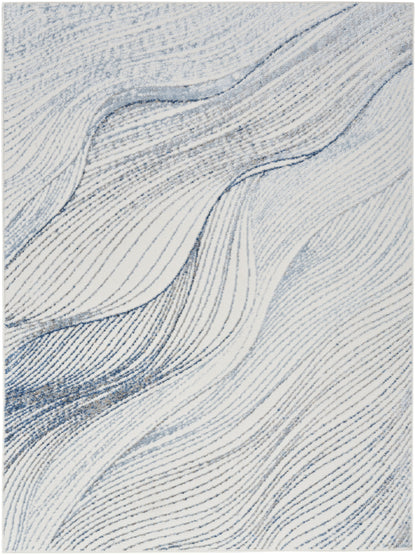 Nourison Home Fascination  Ivory Blue  Contemporary