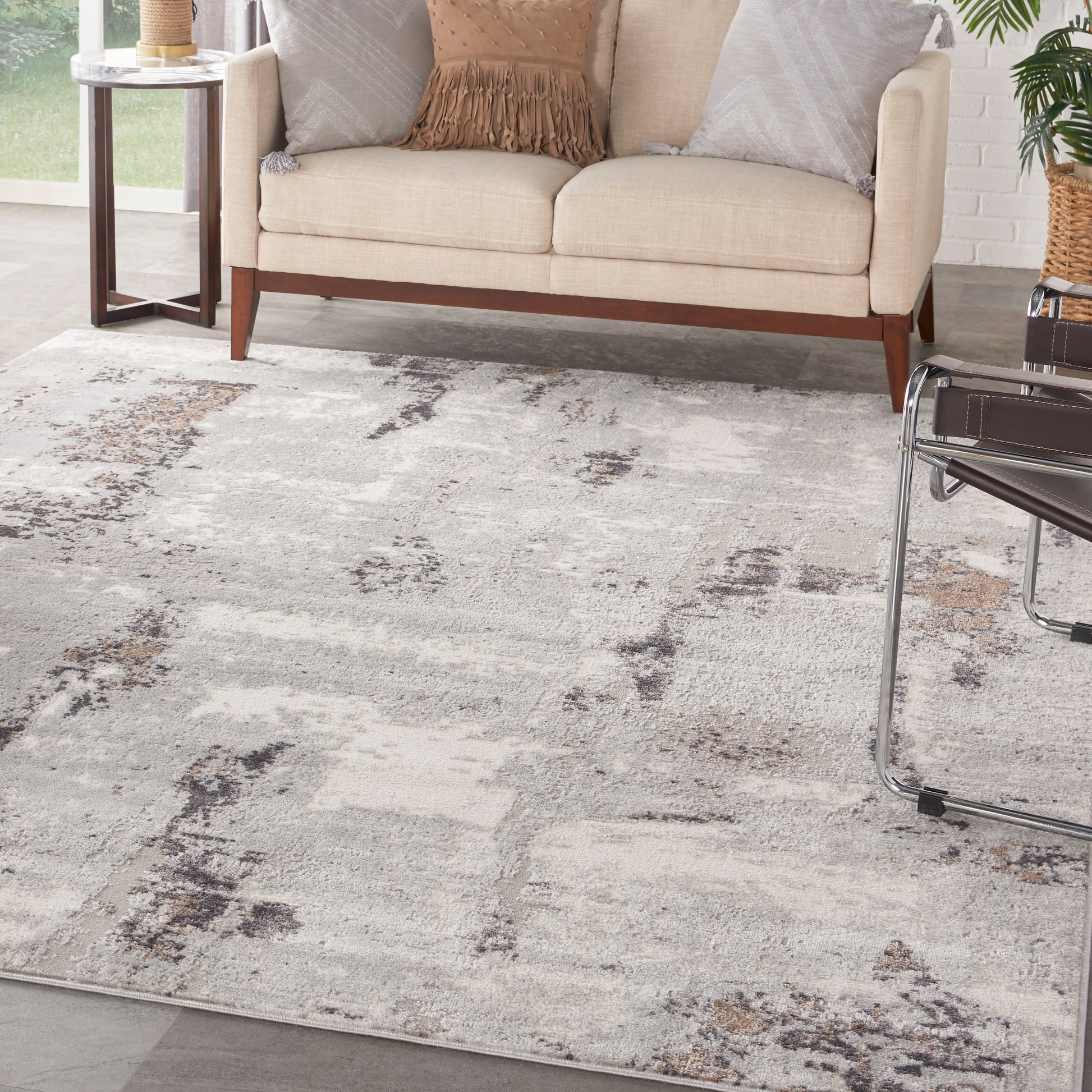 Nourison Home Elation  Grey Ivory  Contemporary