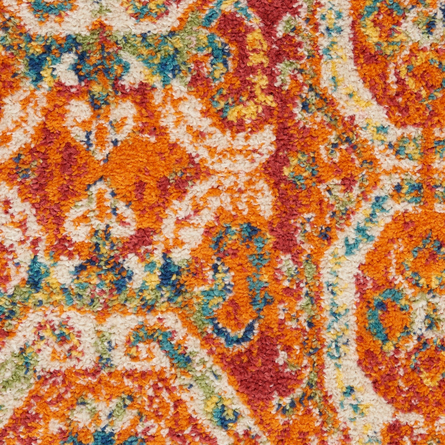 Nourison Home Allur  Red Multicolor  Transitional