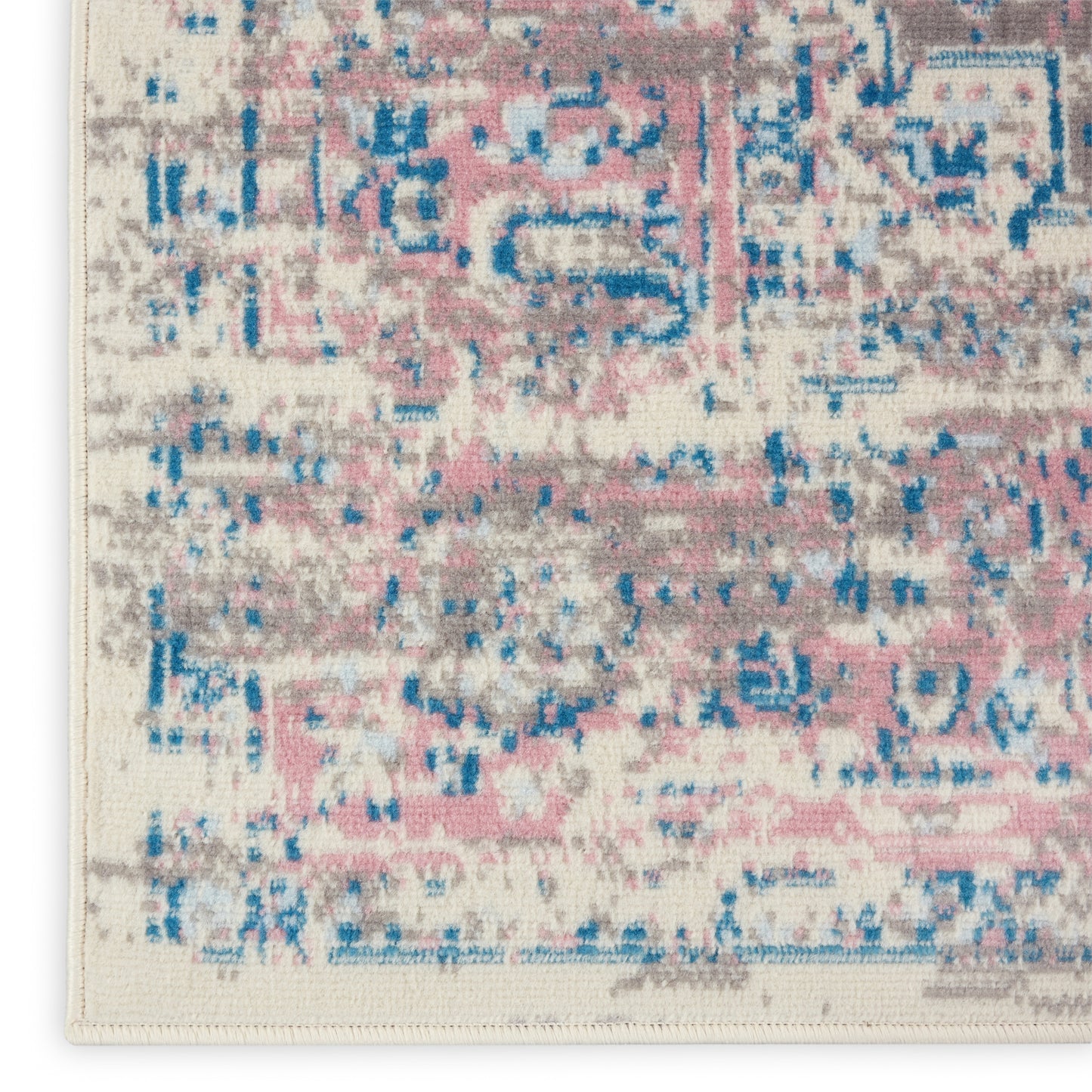 Nourison Home Grafix  Ivory Pink  Transitional